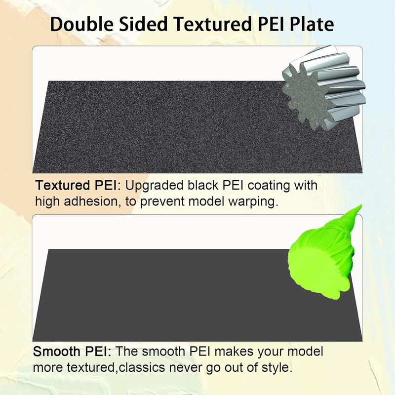 IdeaFormer-3D لوحة بناء PEI ذات الملمس الناعم لطابعة Creality K1/K1C/K1 SE/Ender 3 V3 SE/V3 KE/5 S1/S1/Pro، سرير فولاذي مرن 235x235mm لمنصة الطباعة ثلاثية الأبعاد - Image 5